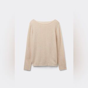 Intimissimi Beige 100% Cashmere Long Sleeve Top